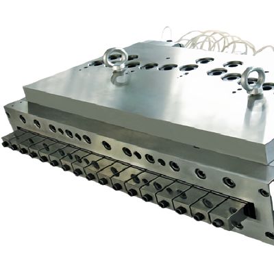 CAD-проектированный электрический нагреватель ПВХ пенополистирольной пластины экструзионная форма с двойным манифолдом